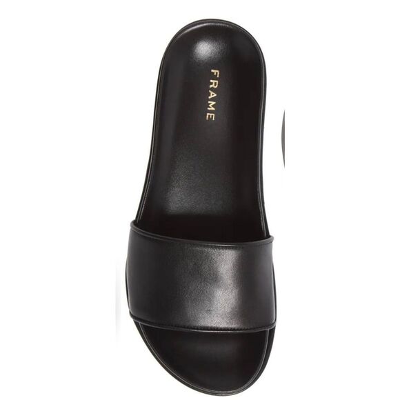 Frame Le Osborne Noir Black Slide NWB Size 39 8 1/2 - Picture 4 of 11